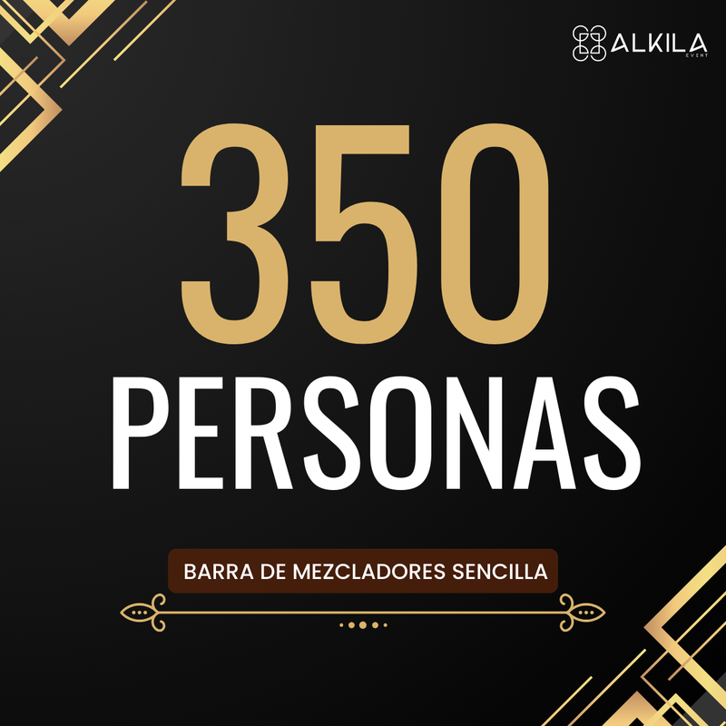 Barra de Mezcladores Sencilla (350 personas)