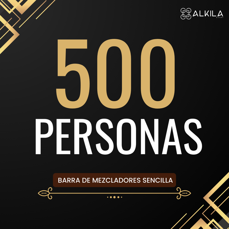 Barra de Mezcladores Sencilla (500 personas)