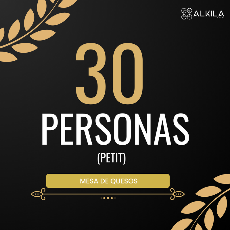 Mesa de Quesos Petit 30 personas - Alkila Event.