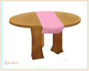Camino de Tela para Mesa Rectangular color Palo de Rosa (Renta)