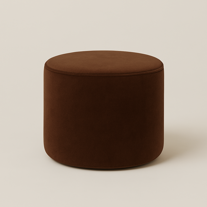 Taburete Redondo Chocolate Línea Eter