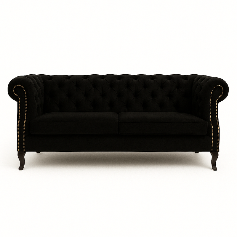 Sofá Chesterfield Negro