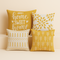 Cojín Para Piso Beige Estampado Amarillo