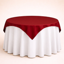 Cubremantel de Tela Cuadrado color Rojo (Renta)