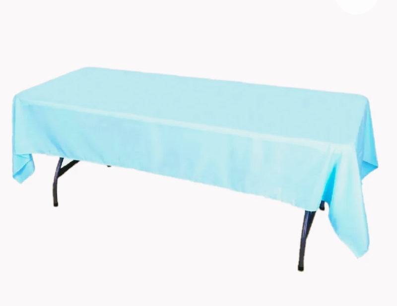 Mantel Rectangular Tablón color Azul Cielo (Renta)
