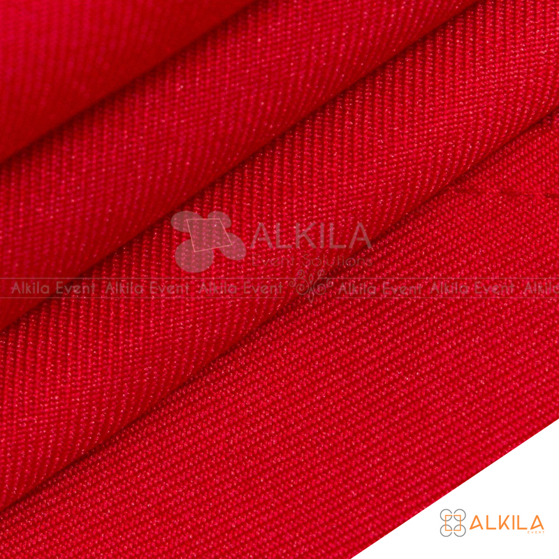 Mantel de Tela Redondo color Rojo (Renta)