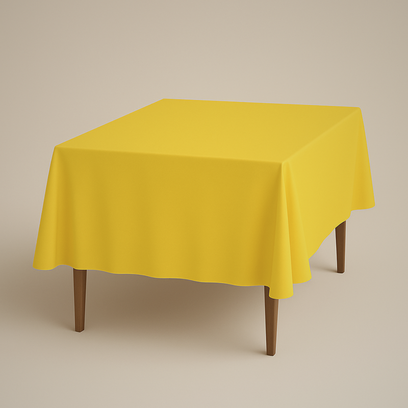 Mantel de Tela para Tablon color Amarillo (Renta)