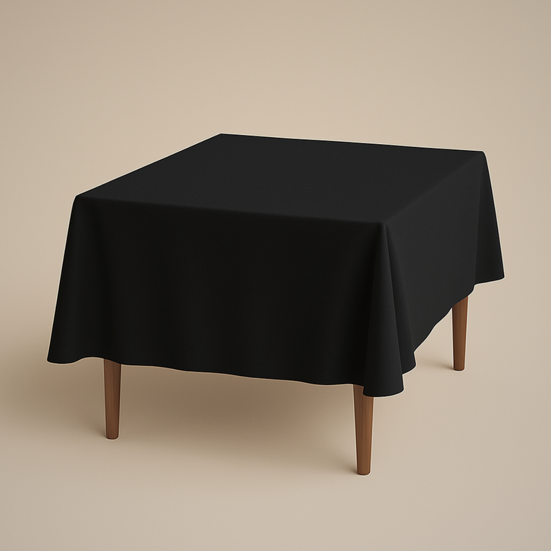 Mantel de Tela para Tablon color Negro (Renta)