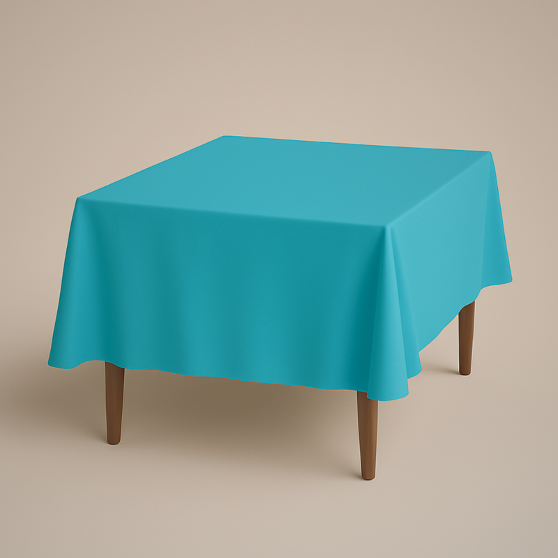 Mantel de Tela para Tablon color Turquesa (Renta)