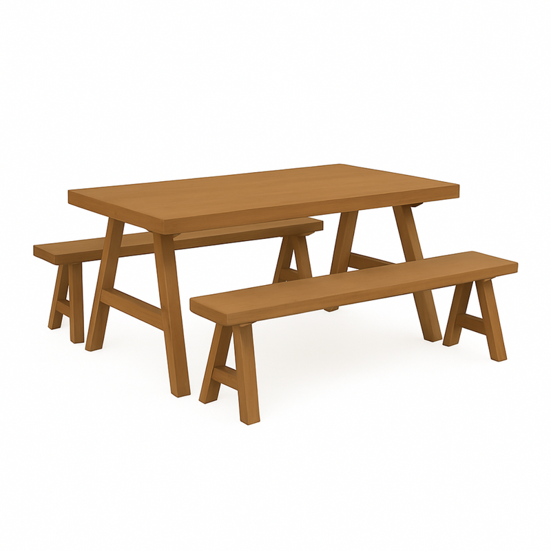 Mesa Tipo Picnic con 2 bancas