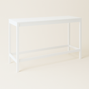 Periquera Rectangular Blanca 1.80 (sin bancos)