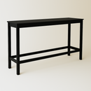 Periquera Rectangular Negra 1.80 (sin bancos)