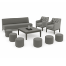 Sala Antique Gris 10 personas - Alkila Event. - Renta Mobiliario para eventos