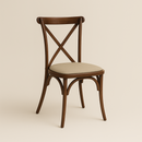 Silla Cross Back Caoba