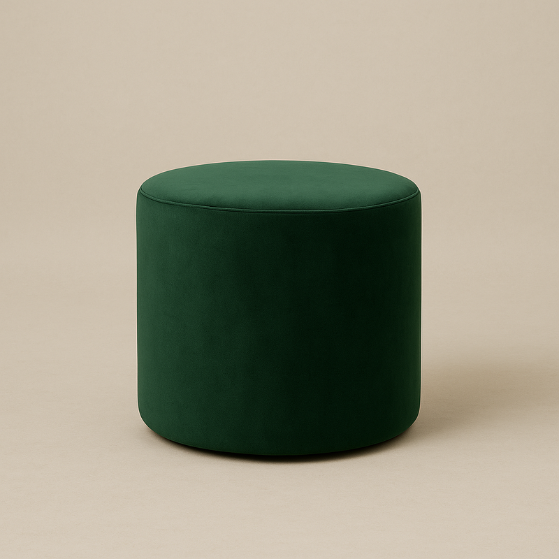 Taburete Redondo Verde Línea Eter