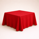 Mantel de Tela Cuadrado color Rojo (Renta)