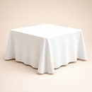 Mantel de Tela Cuadrado color Blanco (Renta)