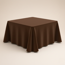 Mantel de Tela Cuadrado color Chocolate (Renta)