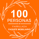 Paquete 100p Salas y Periqueras + Parrillada + DJ + Meseros + Mezcladores