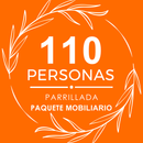 Paquete 110p Salas y Periqueras + Parrillada + DJ + Meseros + Mezcladores