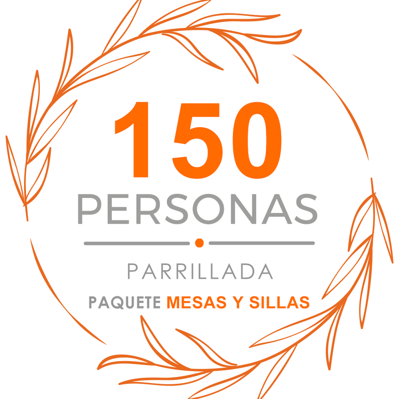 Paquete 150p Mesas y Sillas + Parrillada + DJ + Meseros + Mezcladores
