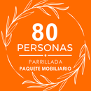 Paquete 80p Salas y Periqueras + Parrillada + DJ + Meseros + Mezcladores