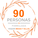 Paquete 90p Mesas y Sillas + Parrillada + DJ + Meseros + Mezcladores
