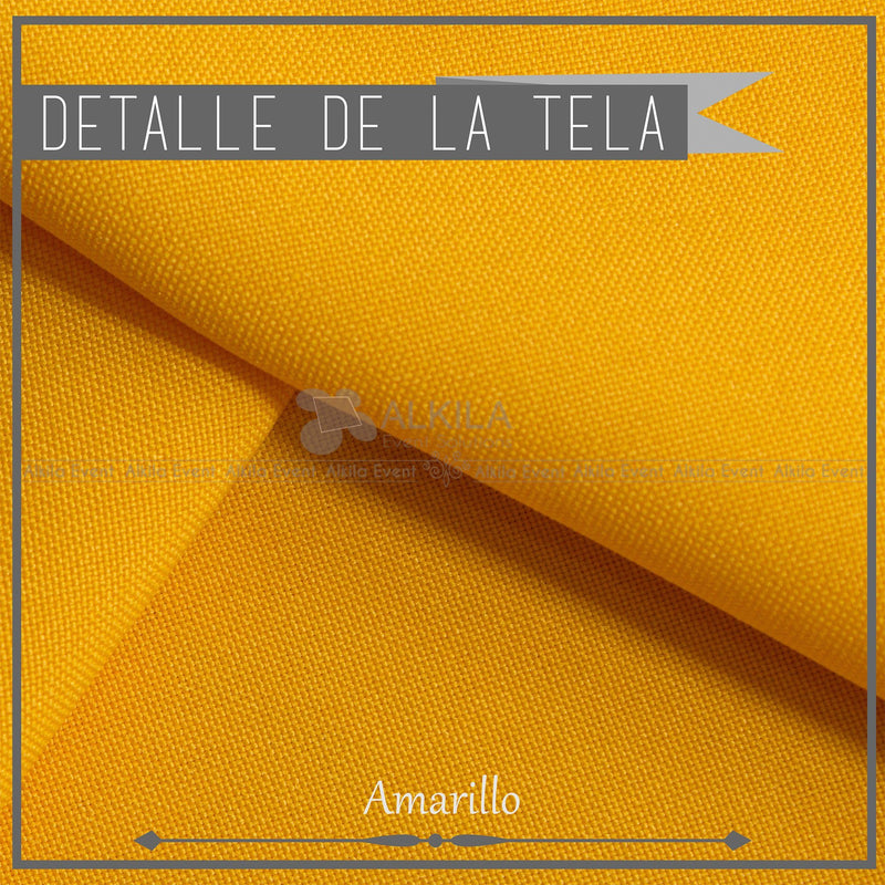 Mantel de Tela para Tablon color Amarillo (Renta) AlkilaEvent 