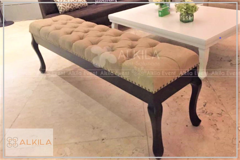 Banca Imperial Beige con Base Chocolate.