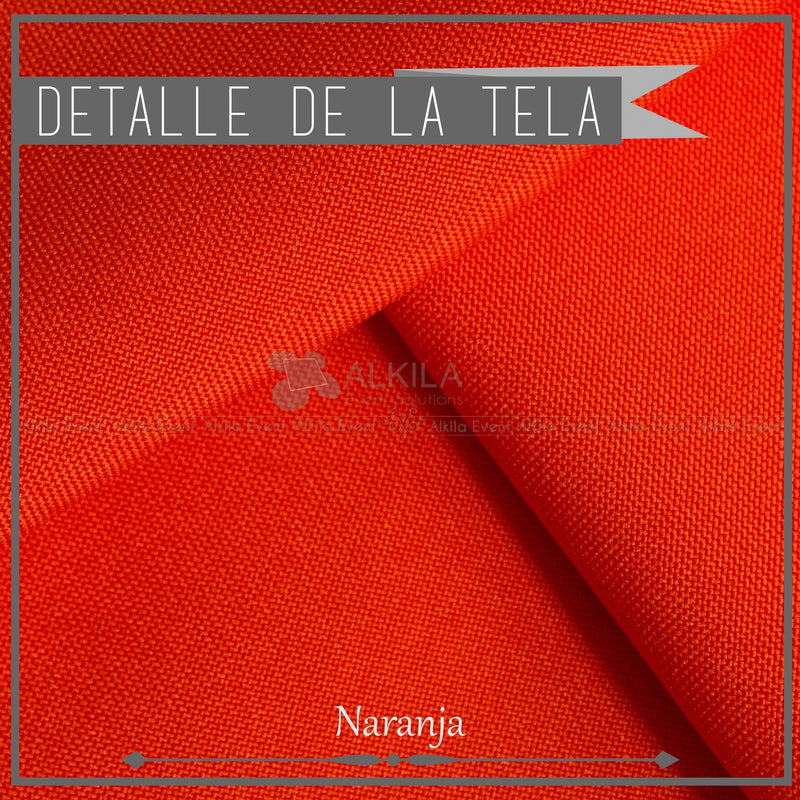 Cubremantel de Tela Cuadrado color Naranja (Renta) AlkilaEvent 