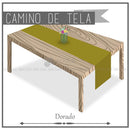 Camino de Tela para Mesa Rectangular color Dorado (Renta) AlkilaEvent 
