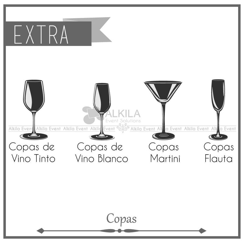 Lounge + Periqueras Blancas + Barra + Cristalería + Meseros (250 personas) Paquetes Lounge AlkilaEvent 