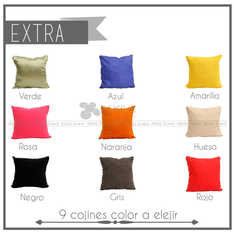 Lounge + Periqueras Blancas + Barra (50 Personas) Paquetes Lounge AlkilaEvent 