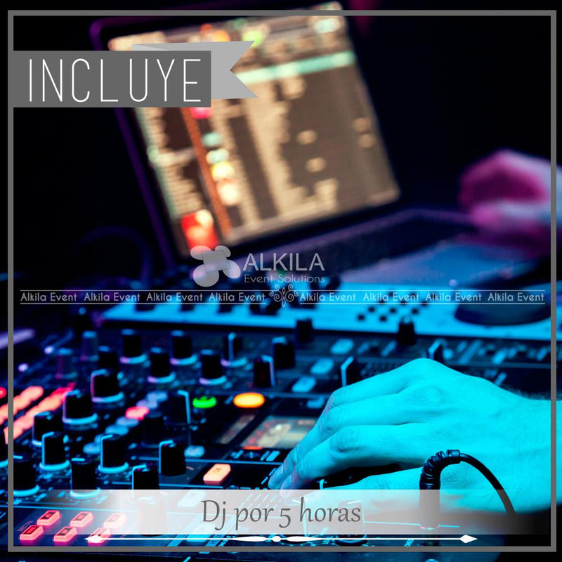 Lounge + Periqueras Blancas + Barra + Cristalería + Meseros + DJ (70 personas) Paquetes lounge AlkilaEvent 