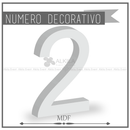Numero Decorativo Gigante "2" (Renta) AlkilaEvent 