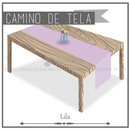Camino de Tela para Mesa Rectangular color Lila (Renta) AlkilaEvent 