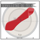 Servilletas de Tela color Rojo (Renta) Mantelería AlkilaEvent 