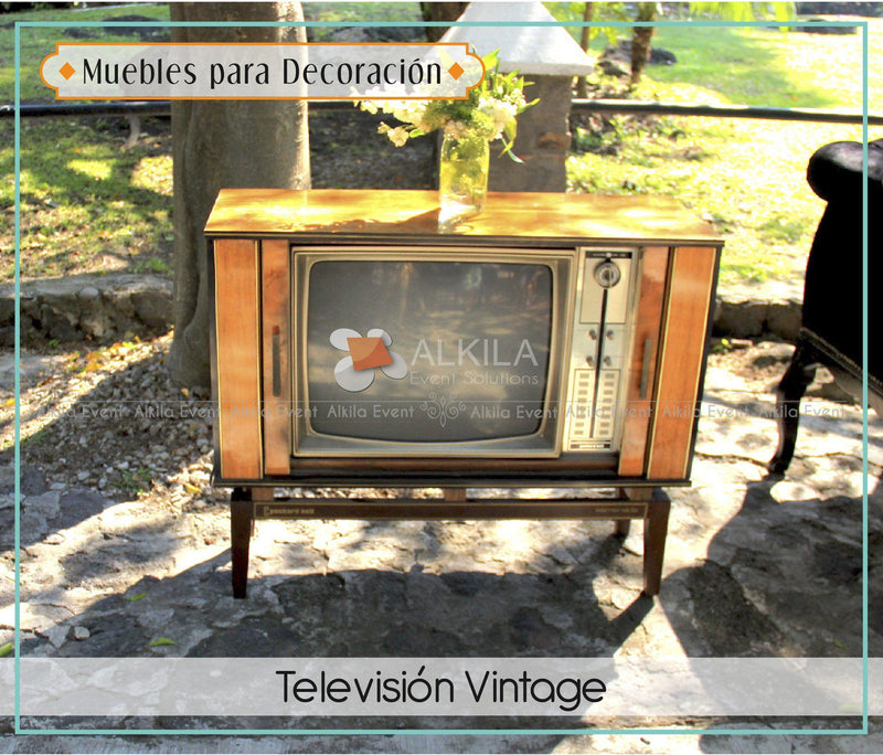 Televisión Vintage Muebles para decoración AlkilaEvent 